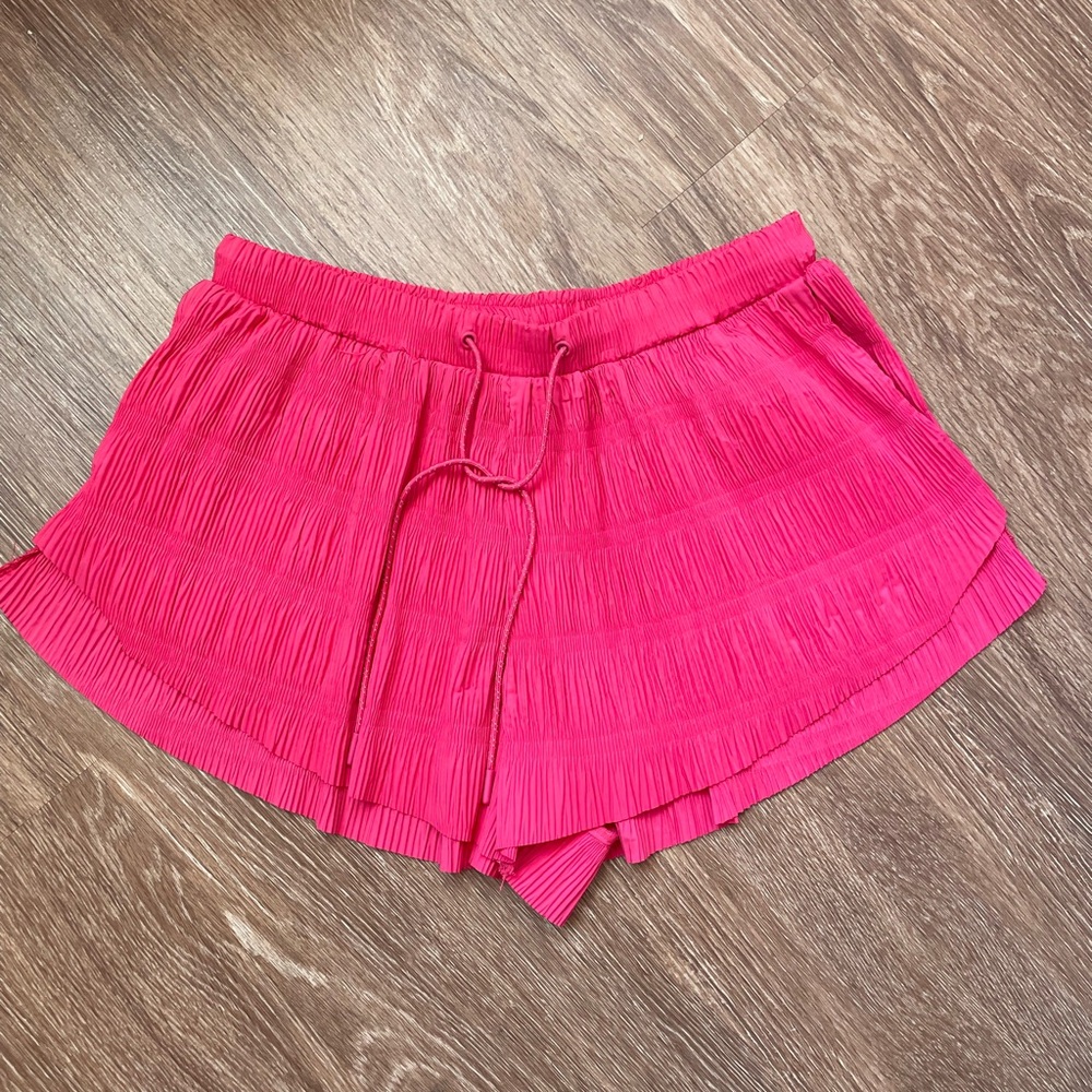 Red Free People Movement Shorts